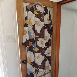 Floral print duster, cover up, Kimono. NWOT